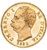Italia Marengo 20 Lire Umberto I - Re d'Italia