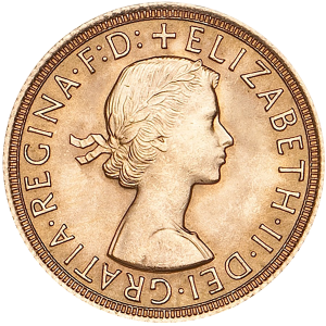 GB Sterlina Regina Elisabetta II - Fiocco