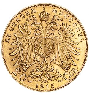 Austria 20 Corone Francesco Giuseppe I - immagine 2