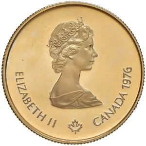 Canada 100 Dollari Giochi Olimpici Montreal 1976