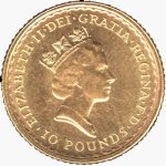 GB 10 Pounds Regina Elisabetta II - 1/10 Oncia oro puro